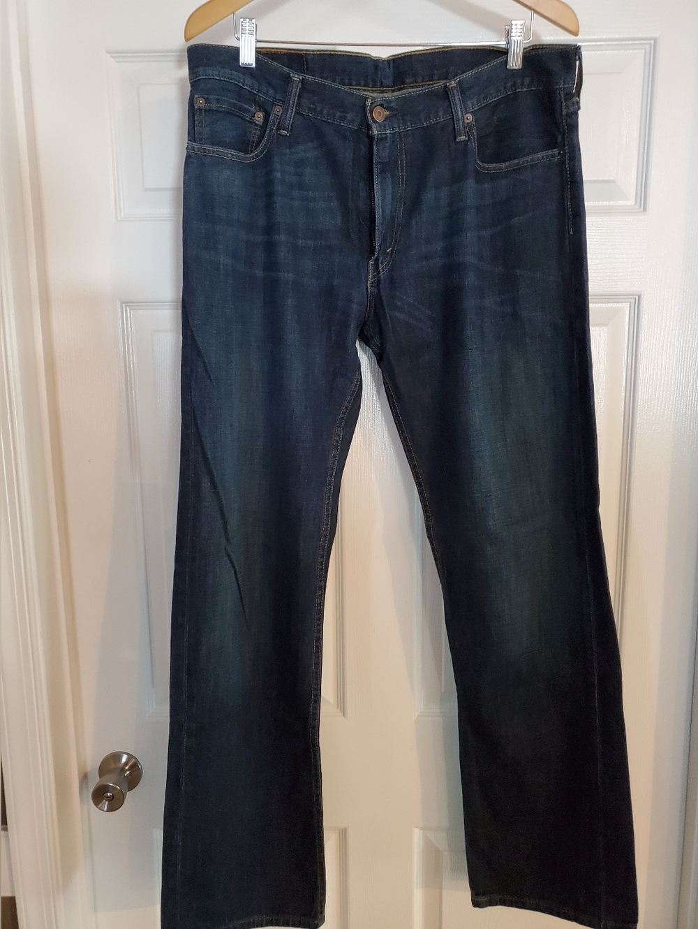 Men's Levi's 514 Dark Wash Straight Leg Slim Fit Jeans 36x34